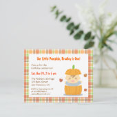 Invitation Petite fête d'anniversaire pour la première fête d (Debout devant)