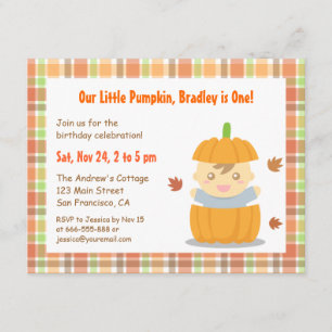 Invitation Petite fête d'anniversaire pour la première fête d