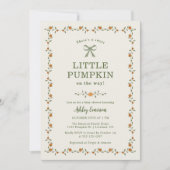 Invitation Petite Fête de Bébé Citrouille (Devant)