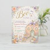 Invitation Petite Fête de Bébé en Forêt (Debout devant)