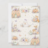 Invitation Petite Fête de Bébé en Forêt (Dos)