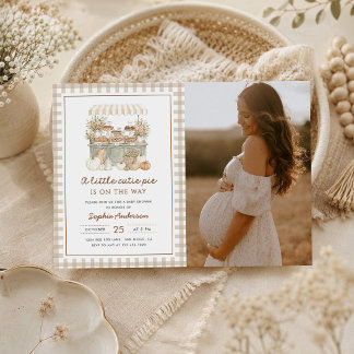 Invitation Petite Fête de Bébé Photo Automne