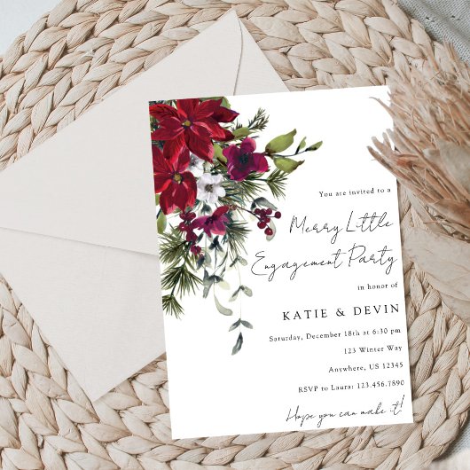 Invitation Petite fête de fiançailles joyeuse