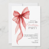 Invitation Petite fête de Noël joyeuse (Devant)