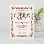Invitation Petite Fête de Noël Joyeuse (Debout devant)