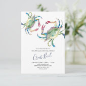 Invitation Petite fête d'été familiale Crab Boil (Debout devant)