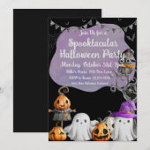 Invitation Petite fête d'Halloween (Devant / Derrière)