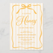 Invitation Petite Fête Prénatale de Bébé Chéri (Devant)
