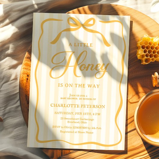 Invitation Petite Fête Prénatale de Bébé Chéri