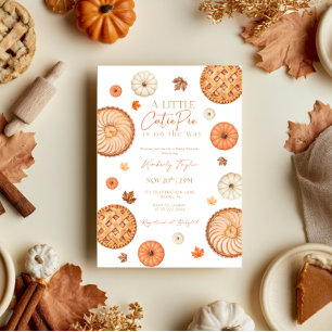 Invitation Petite Fête Prénatale de la Citrouille d'Automne L