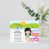 Invitation Petite fille (Debout devant)