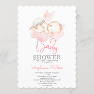 Invitation Petite fille Baby shower