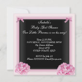 Invitation Petite fille Baby shower afro-américaine (Dos)