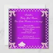 Invitation Petite fille Baby shower afro-américaine (Dos)