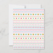 Invitation Petite fille-bébé de Senorita Baby shower mexicain (Dos)