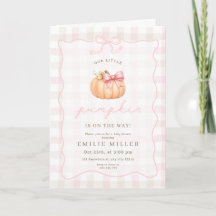 Petite fille citrouille Baby Shower Automne Citrou