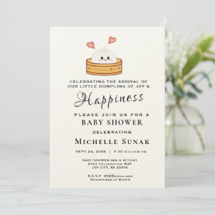 Invitation Petite fille en dumping Baby shower rose Invitatio