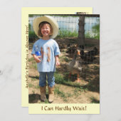 Invitation Petite fille et amis de la plaie - Anniversaire (Devant / Derrière)