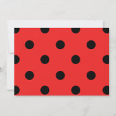 Invitation Petite fille Ladybug, photo de la fête d'anniversa (Dos)