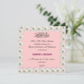 Invitation Petite fille musulmane Aqiqah (Debout devant)