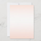 Invitation Petite fille rose florale Baby shower occidental (Dos)