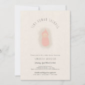 Invitation Petite fille shindig humaine Baby shower Invitatio (Devant)