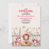 Invitation Petite fille sur le chemin Baby shower (Devant)