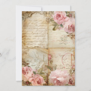 Invitation Petite Fleur Baby Sprinkle   Pastels Douces