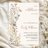 Invitation Petite fleur sauvage baby shower