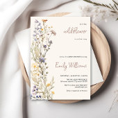 Invitation Petite fleur sauvage baby shower
