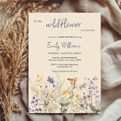 Invitation Petite fleur sauvage baby shower