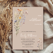 Invitation Petite fleur sauvage baby shower