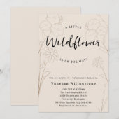 Invitation Petite florale Fleur sauvage (Devant / Derrière)