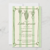 Invitation Petite gerbe est sur le chemin du Baby shower dépo (Devant)