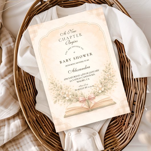 Invitation Petite Histoire Commence Baby Shower