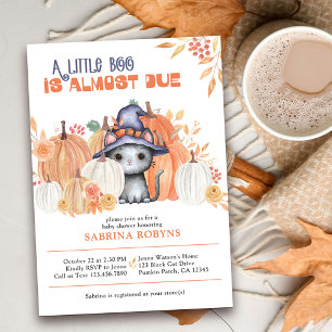 Invitation Petite Hulotte Bientôt Dûe Fête Prénatale Chat dan