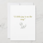 Invitation Petite Joie! (Dos)