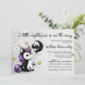 Invitation Petite Licorne Baby Shower (Debout devant)