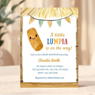 Invitation Petite Lumpia En Route Baby Shower Philippin
