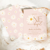Invitation Petite Mademoiselle Merveilleuse Daisy 1er Anniver