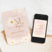 Invitation Petite Mademoiselle Merveilleuse Daisy 1er Anniver