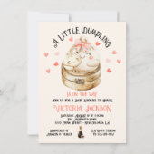 Invitation Petite maman Dumpling et Baby shower (Devant)