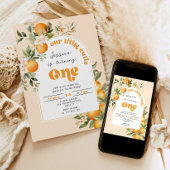 Invitation Petite mignonne 1er anniversaire