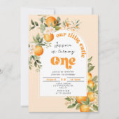 Invitation Petite mignonne 1er anniversaire (Devant)