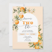 Invitation Petite mignonne Deux mignonnes fête de 2e annivers (Devant)