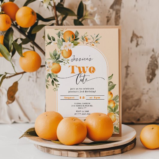 Invitation Petite mignonne Deux mignonnes fête de 2e annivers