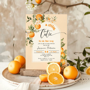 Invitation Petite mignonne sur le chemin du baby shower d'agr