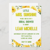 INVITATION PETITE MISS ENSOLEILLEMENT (Devant / Derrière)