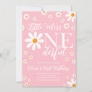 Invitation Petite Miss Rose Vive Fleurs Onederful Anniversair
