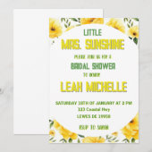 INVITATION PETITE MISS SUNSHINE (Devant / Derrière)